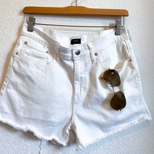J. Crew White Denim Shorts